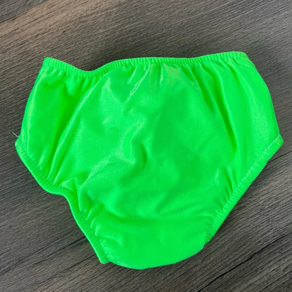 Vintage 90s/Y2K Gerber 2-Pack Swim-pers Swim Diapers Neon Green & Yellow 21-26lb